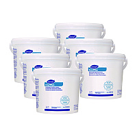 Diversey Easywipe Disposable Wiping Refill, 8.63 x 24.88, White, 125/Bucket, 6/Carton (DVO5768748)
