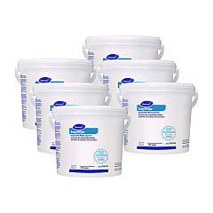 Diversey Easywipe Disposable Wiping Refill, 8.63 x 24.88, White, 125/Bucket, 6/Carton (DVO5768748)
