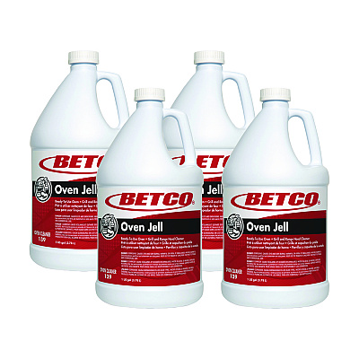 Betco Oven Jell Cleaner, Lemon Scent, 1 gal Bottle, 4/Carton (BET1390400)
