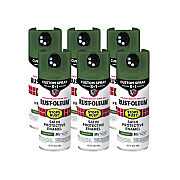 Rust-Oleum Stops Rust 5-in-1 Spray Paint, Satin Earthy Green, 12 oz Aerosol Can, 6/Carton (383421)