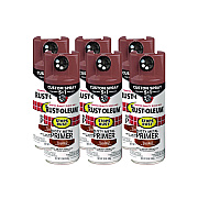 Rust-Oleum Stops Rust 5-in-1 Spray Paint, Rusty Metal, 12 oz Aerosol Can, 6/Carton (384755)