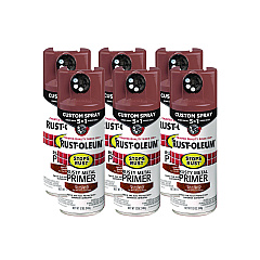 Rust-Oleum Stops Rust 5-in-1 Spray Paint, Rusty Metal, 12 oz Aerosol Can, 6/Carton (384755)