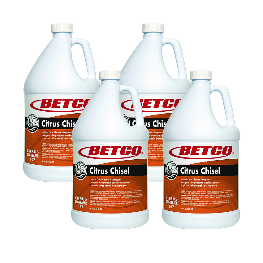 Betco Citrus Chisel, Citrus Scent, 1 gal Bottle, 4/Carton (BET1670400)