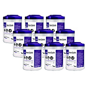 Sani Professional Super Sani-Cloth Germicidal Disposable Wipes, 1-Ply, 6 x 6.75, Unscented, White, 160/Canister, 12 Canisters/Carton (NICQ55172)