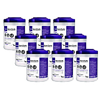 Sani Professional Super Sani-Cloth Germicidal Disposable Wipes, 1-Ply, 6 x 6.75, Unscented, White, 160/Canister, 12 Canisters/Carton (NICQ55172)