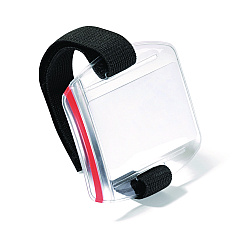 Durable Card Holder Outdoor Secure, Vertical, 3.42" x 2.12", Clear, 10/Box (DBL841419)