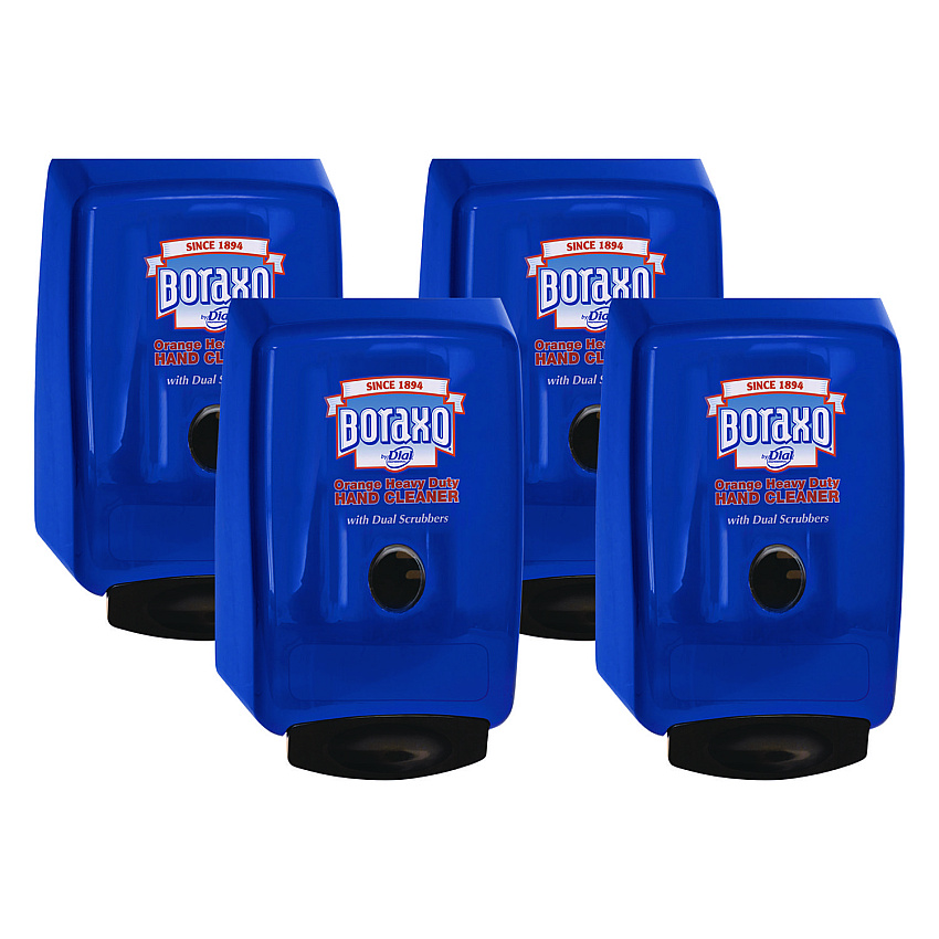 Boraxo 2L Dispenser for Heavy Duty Hand Cleaner, 10.49 x 4.98 x 6.75, Blue, 4/Carton (DIA10989CT)
