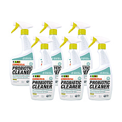 CLR PRO Commercial Probiotic Cleaner, Lemon Scent, 32 oz Spray Bottle, 6/Carton (JELFMCPC326PRO)