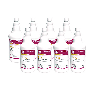 Theochem Laboratories PTC-85 Porcelain and Tile Cleaner, Pleasant Scent, 32 oz Bottle, 12/Carton (TOL926)