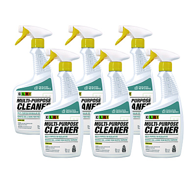CLR PRO Multi-Purpose Cleaner, Lemon Scent, 32 oz Bottle, 6/Carton (JELFMMPC326PRO)