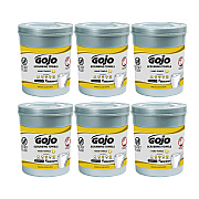 AbilityOne 7930016997556, SKILCRAFT GOJO Scrubbing Towels, 1-Ply, Fresh Citrus Scent, White, 72/Canister, 6 Canisters/CT