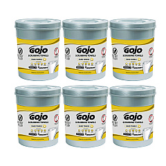AbilityOne 7930016997556, SKILCRAFT GOJO Scrubbing Towels, 1-Ply, Fresh Citrus Scent, White, 72/Canister, 6 Canisters/CT