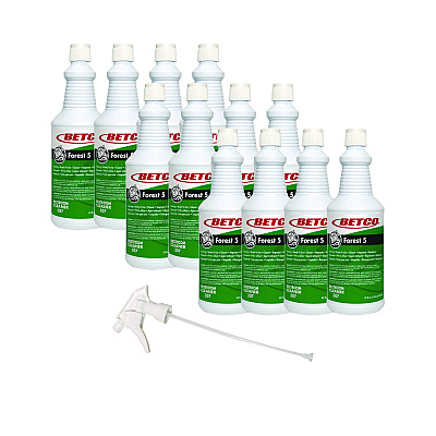 Betco Forest 5, Mint Scent, 32 oz Bottle, 12/Carton (BET3071200)