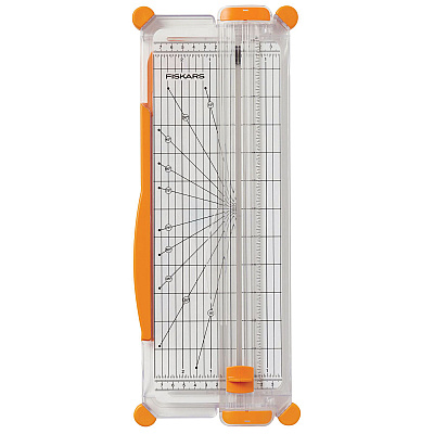 Fiskars SureCut Scrapbooking Paper Trimmer, 10 Sheets, 12" Cut Length, 7.08 x 16.93 (1071220)