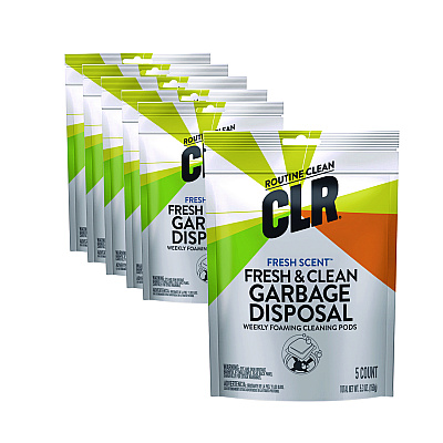 CLR PRO Fresh and Clean Garbage Disposal, Fresh Scent, 5 Pods/Pack, 6 Packs/Carton (JELGDC6PRO)