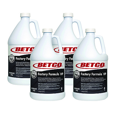 Betco Factory Formula HP Cleaner Degreaser, 1 gal Bottle, 4/Carton (BET1930400)
