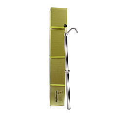 Boardwalk Bottle Pump, 22 oz/Pump, Steel, 42.5" Tall, Chrome, 6/Carton (BWK00422)