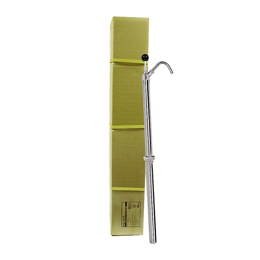 Boardwalk Bottle Pump, 22 oz/Pump, Steel, 42.5" Tall, Chrome, 6/Carton (BWK00422)