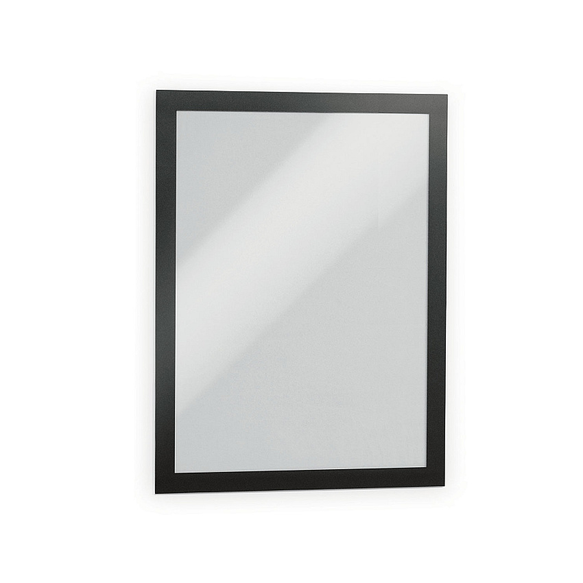 Durable DURAFRAME MAGNETIC Sign Holder Frame, 13.39 x 17.87, Black Frame, 2/Pack (464701)