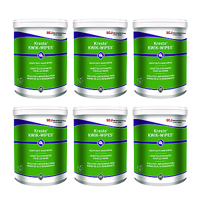 SC Johnson Professional Kresto KWIK-WIPES, Cloth, 1-Ply, 7.9 x 5.7, Citrus, White, 70/Pack, 6 Packs/Carton (SJNKKW70W)