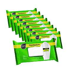 Sani Professional Degreasing Multi-Surface Wipes, 1-Ply, 11.5 x 10, 75, Floral Scent, White, Wipes/Pack, 9 Packs/Carton (NICA12345)