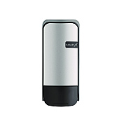 SOAP2O Wall-Mounted Dispenser, 5" x 5" x 11", Black/Faux Stainless Steel (SZO2100BS13SPEA)