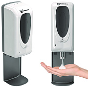 HLS Commercial Sanitizer Dispenser, 4.6 x 4.5 x 17, Silver (HLMHLSSDW01)