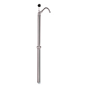 Boardwalk Bottle Pump, 22 oz/Pump, Steel, 42.5" Tall, Chrome (BWK00422EA)