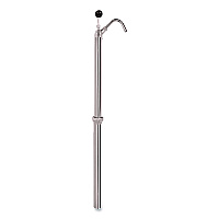 Boardwalk Bottle Pump, 22 oz/Pump, Steel, 42.5" Tall, Chrome (BWK00422EA)
