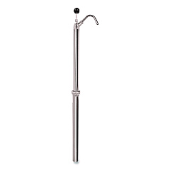 Boardwalk Bottle Pump, 22 oz/Pump, Steel, 42.5" Tall, Chrome (BWK00422EA)