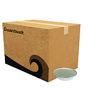 Boardwalk Round Aluminum To-Go Containers with Lid, 24 oz, 7" Diameter x 1.47"h, Silver 200/Carton (BWKROUND7COMBO)