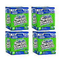 Sellars Absorbent Materials Absorbent Materials Absorbent Materials TOOLBOX Blue Shop Towels, 1-Ply, 10 x 12, Blue, 200 Sheets/Box, 4 Boxes/Carton (SLR55202)