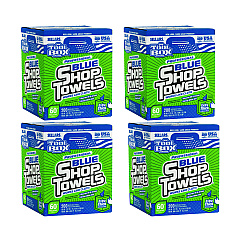 Sellars Absorbent Materials Absorbent Materials Absorbent Materials TOOLBOX Blue Shop Towels, 1-Ply, 10 x 12, Blue, 200 Sheets/Box, 4 Boxes/Carton (SLR55202)