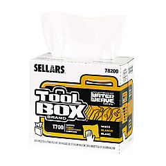 Sellars Absorbent Materials Absorbent Materials Absorbent Materials TOOLBOX WaterWeave T700 Wipers, 1-Ply, 8.27 x 16.5, White, 100 Sheets/Box, 8 Boxes/Carton (SLR78200)