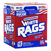 Sellars Absorbent Materials Absorbent Materials Absorbent Materials TOOLBOX White Rags, 1-Ply, 9.8 x 12, White, 200 Sheets/Box, 6 Boxes/Carton (SLR58202)