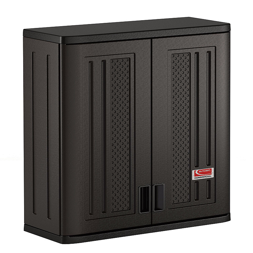 Suncast Commercial Wall Storage Cabinet, 30 x 12 x 30.25, Gray (SUABMCCPD3000)