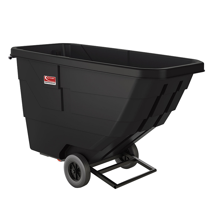Suncast Commercial 0.75 cu yd Light Duty Tilt Truck, 750 lb Capacity, Black (RMTTLD75D)