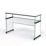 Luxor Modular Teacher's Desk, 60.25 x 21 x 32 to 38, White (LXODTTB002)