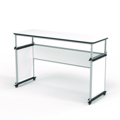 Luxor Modular Teacher's Desk, 60.25 x 21 x 32 to 38, White (LXODTTB002)