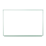 Luxor Wall-Mounted Magnetic Whiteboard, 36" x 24", White Surface, Silver Aluminum Frame (LXOWB3624W)
