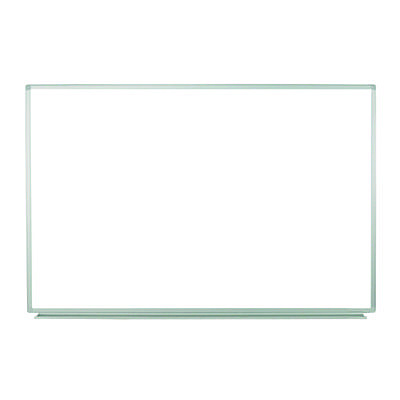 Luxor Wall-Mounted Magnetic Whiteboard, 36" x 24", White Surface, Silver Aluminum Frame (LXOWB3624W)