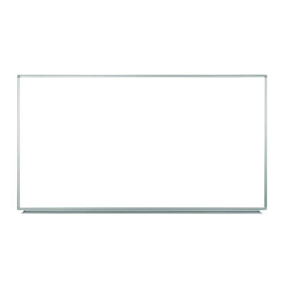 Luxor Wall-Mounted Magnetic Whiteboard, 72" x 40", White Surface, Silver Aluminum Frame (LXOWB7240W)