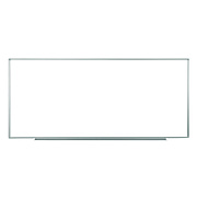 Luxor Wall-Mounted Magnetic Whiteboard, 96" x 40", White Surface, Silver Aluminum Frame (LXOWB9640W)