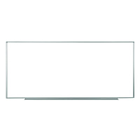 Luxor Wall-Mounted Magnetic Whiteboard, 96" x 40", White Surface, Silver Aluminum Frame (LXOWB9640W)