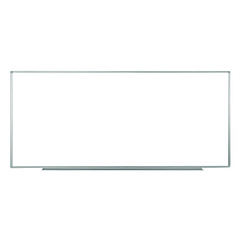 Luxor Wall-Mounted Magnetic Whiteboard, 96" x 40", White Surface, Silver Aluminum Frame (LXOWB9640W)