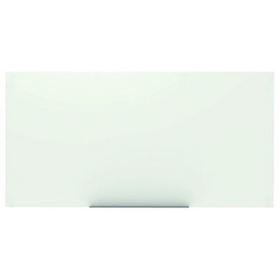 Luxor Magnetic Wall-Mounted Glass Board, 96" x 48", White Surface, Frameless (LXOWGB9648M)