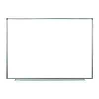 Luxor Wall-Mounted Magnetic Whiteboard, 48" x 36", White Surface, Silver Aluminum Frame (LXOWB4836W)