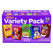 Kellogg's Cereal Assortment Pack, Assorted Flavors, Single Serve Box, 25/Carton (GRR22002287)