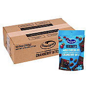 Ocean Spray Milk Chocolate Dipped Cranberry Bites, Cranberry/Chocolate, 5 oz Bag, 12/Carton (GRR22002299)