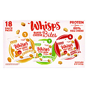 Whisps Baked Cheese Bites Variety Snack Packs, Assorted Flavors, 0.63 oz Packet, 18/Carton (GRR22002347)